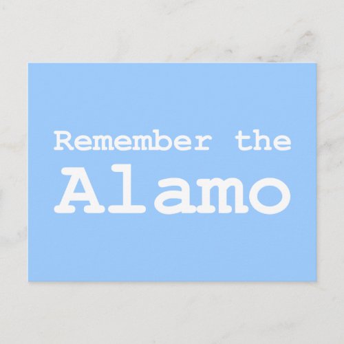 Remember the Alamo Gifts Postcard