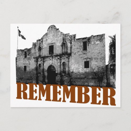 Remember the Alamo Postcard