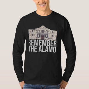 Remember the Alamo Text  San Antonio Mission  Libe T-Shirt