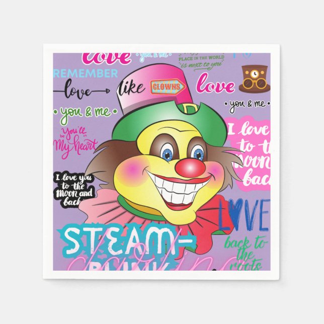 Remember the Clown. Napkins (Front)