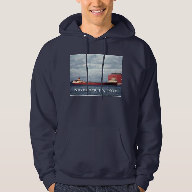 Remember the Edmund Fitzgerald 11/10/75 Hoodie (Front)