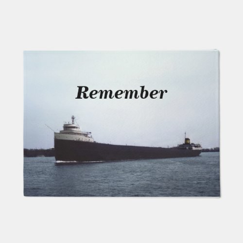 Remember The Edmund Fitzgerald Great Lakes Doormat