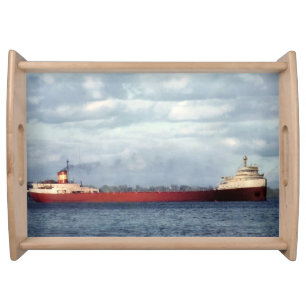 Remember... The Edmund Fitzgerald Poster Serving Tray