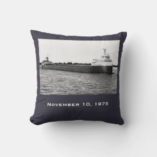 Remember the Edmund Fitzgerald Throw Pillow