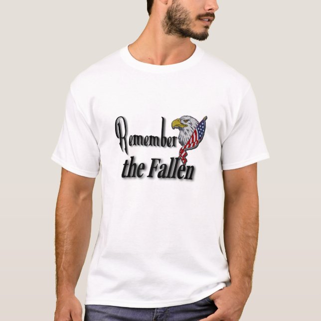 Remember the Fallen Custom Name On Back T-Shirt (Front)