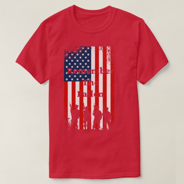 Remember The Fallen Heroes  T-Shirt (Design Front)