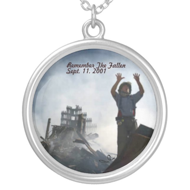 Remember The Fallen Silver Plated Necklace (Front)