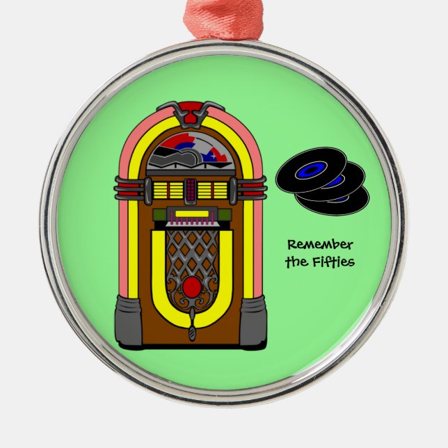 Remember the Fifties Metal Ornament (Front)