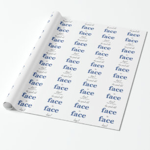Remember the good old face to face days wrapping paper