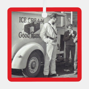 Remember the Ice Cream Man Metal Ornament