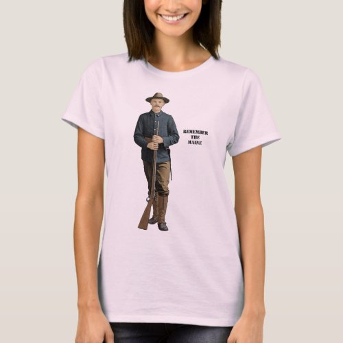 Remember the Maine Spanish American War Soldier T_Shirt