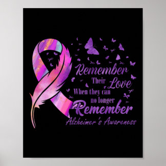 Remember Their Love Alzheimer's Awareness  Poster