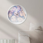 Remember This Moment Best Friends Photo Clock<br><div class="desc">Remember This Moment Best Friends,  Simply replace the sample photo with your own favorite of square orientation. Remember This Moment is in an elegant set script at the bottom. You can change the color of this text if necessary to better suit your photo via edit further.</div>