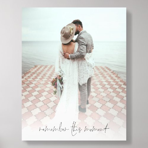 Remember this moment Photo Overlay Acrylic Photo Tile