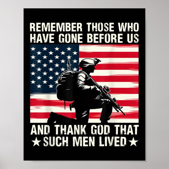 Remember Those Who Have Gone Before Us Memorial Da Poster (Front)