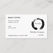 Remember To Breathe! Business Card at Zazzle
