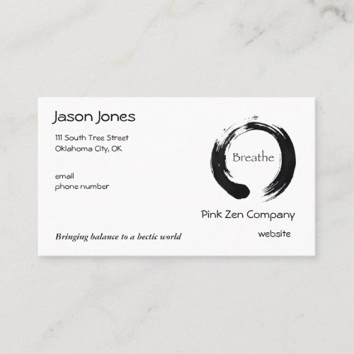 Remember to Breathe Business Card