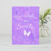 Remember To Smile Inspirational Quote (Standing Front)
