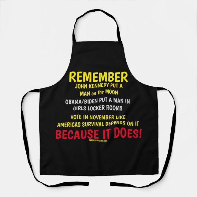 REMEMBER TO VOTE APRON (Front)
