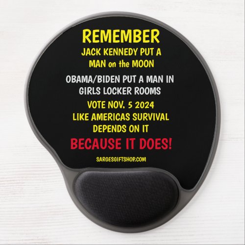 REMEMBER TO VOTE GEL MOUSE PAD