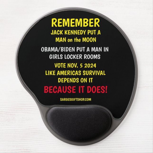 REMEMBER TO VOTE GEL MOUSE PAD (Front)