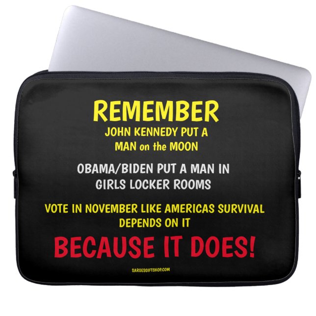 REMEMBER TO VOTE LAPTOP SLEEVE (Front)