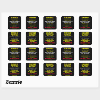 REMEMBER TO VOTE SQUARE STICKER