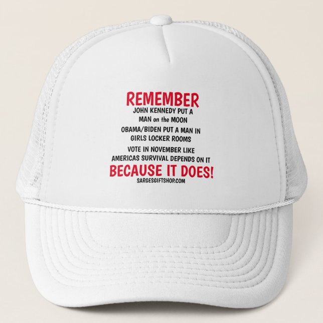 REMEMBER TO VOTE TRUCKER HAT (Front)