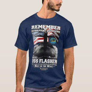 Remember USS Flasher SSN613 Submarine T-Shirt