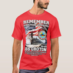 Remember USS Groton SSN694 Submarine veterans T-Shirt