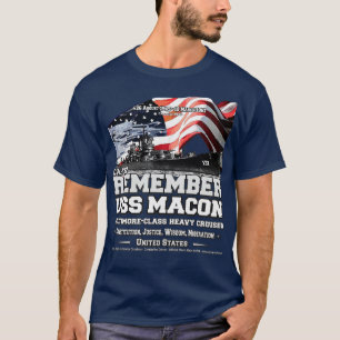 REMEMBER USS Macon CA132 heavy cruiser veterans T-Shirt