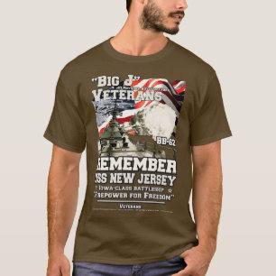 REMEMBER USS New Jersey BB62 US Battleship T-Shirt