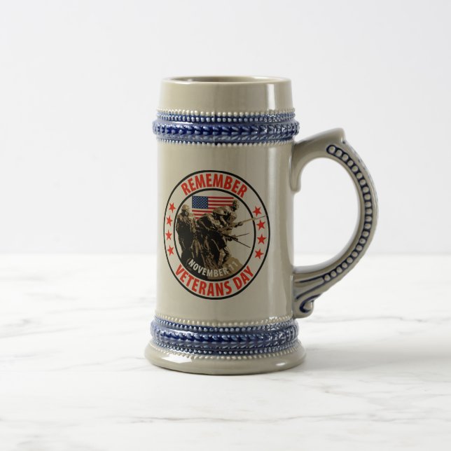 Remember Veterans Day Beer Stein (Right)
