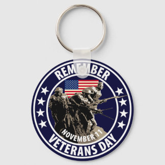 Remember Veterans Day Keychain