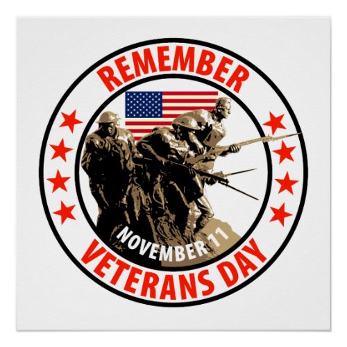 Remember Veterans Day Poster