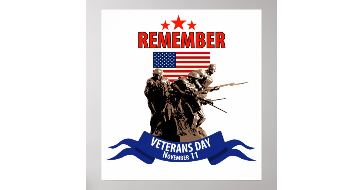 Remember Veterans Day Poster