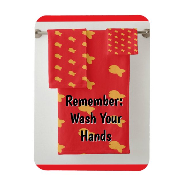 Remember: Wash Your Hands Refrigerator  Magnet (Vertical)