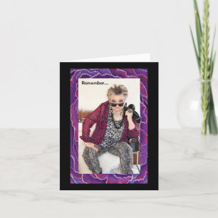 Remember what goes around, comes around card