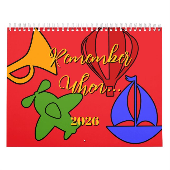 Remember When... 2026  Calendar (Cover)