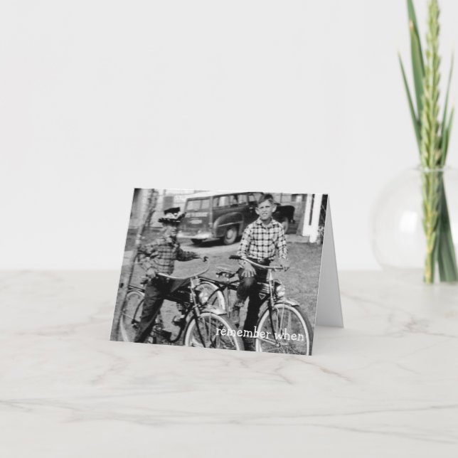Remember When Note Card (Front)