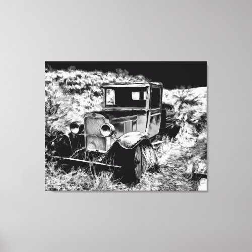 Remember When _ Vintage Truck Canvas Print