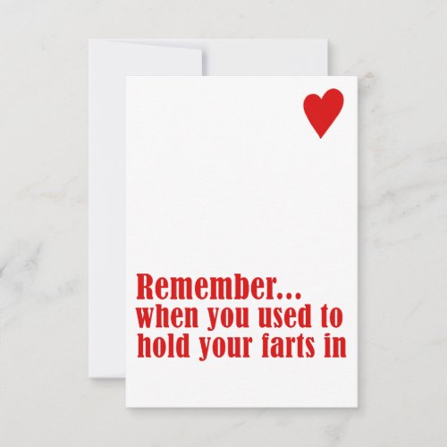 remember when you used to hold your farts in thank you card