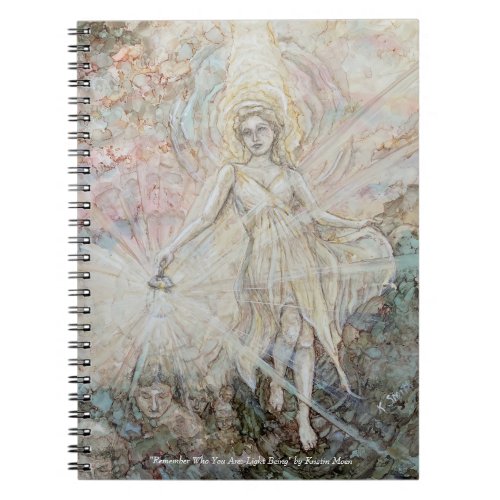 Remember Who You Are Light Being Spiral Notebook