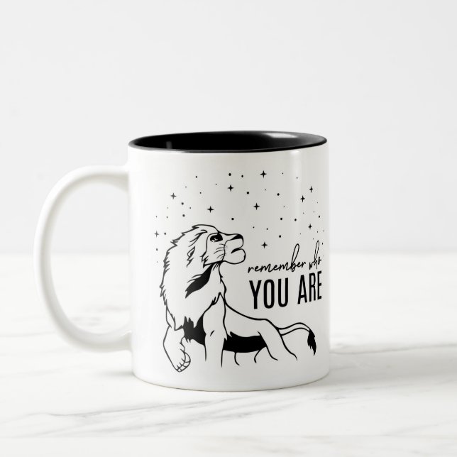 Remember Who You Are - Lion King Two-Tone Coffee Mug (Left)