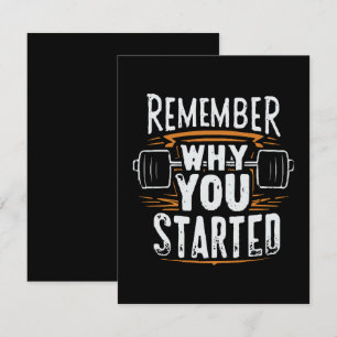 Remember Why you Started Enclosure Card