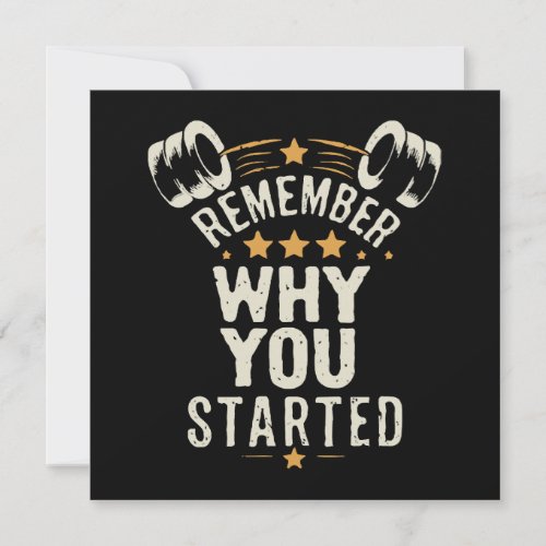 Remember Why You Started Gym Motivational