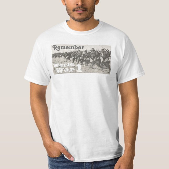 Remember World War 1 T-Shirt (Front)