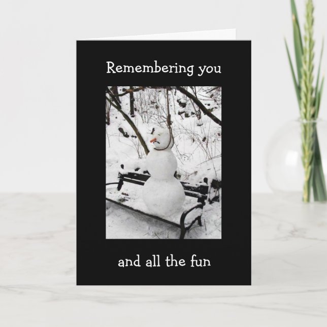 REMEMBER YOU AND FUN AT CHRISTMAS HOLIDAY CARD (Front)