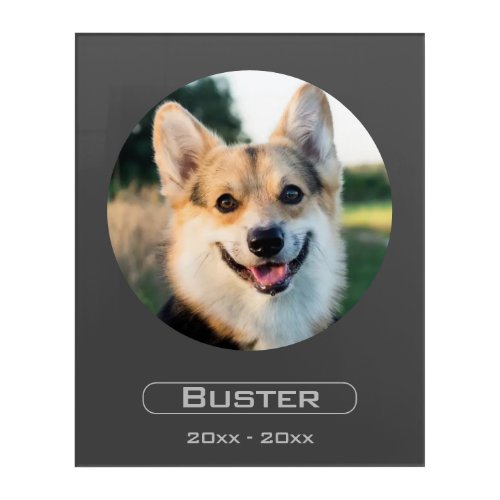 Remember Your Pet with Photo on an