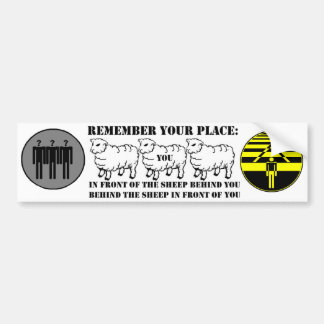 Remember YOur Place Bumper Sticker